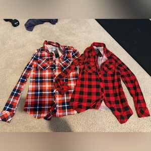 New with tags long sleeve plaid shirts